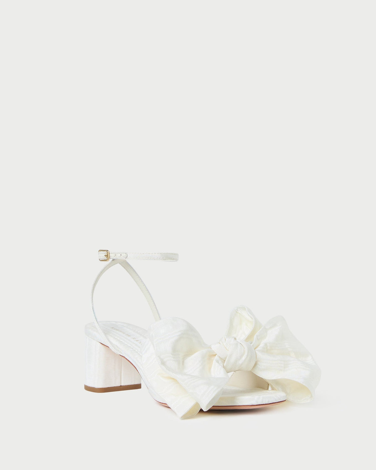 Loeffler Randall / Carmen Cream Moiré Bow Sandal