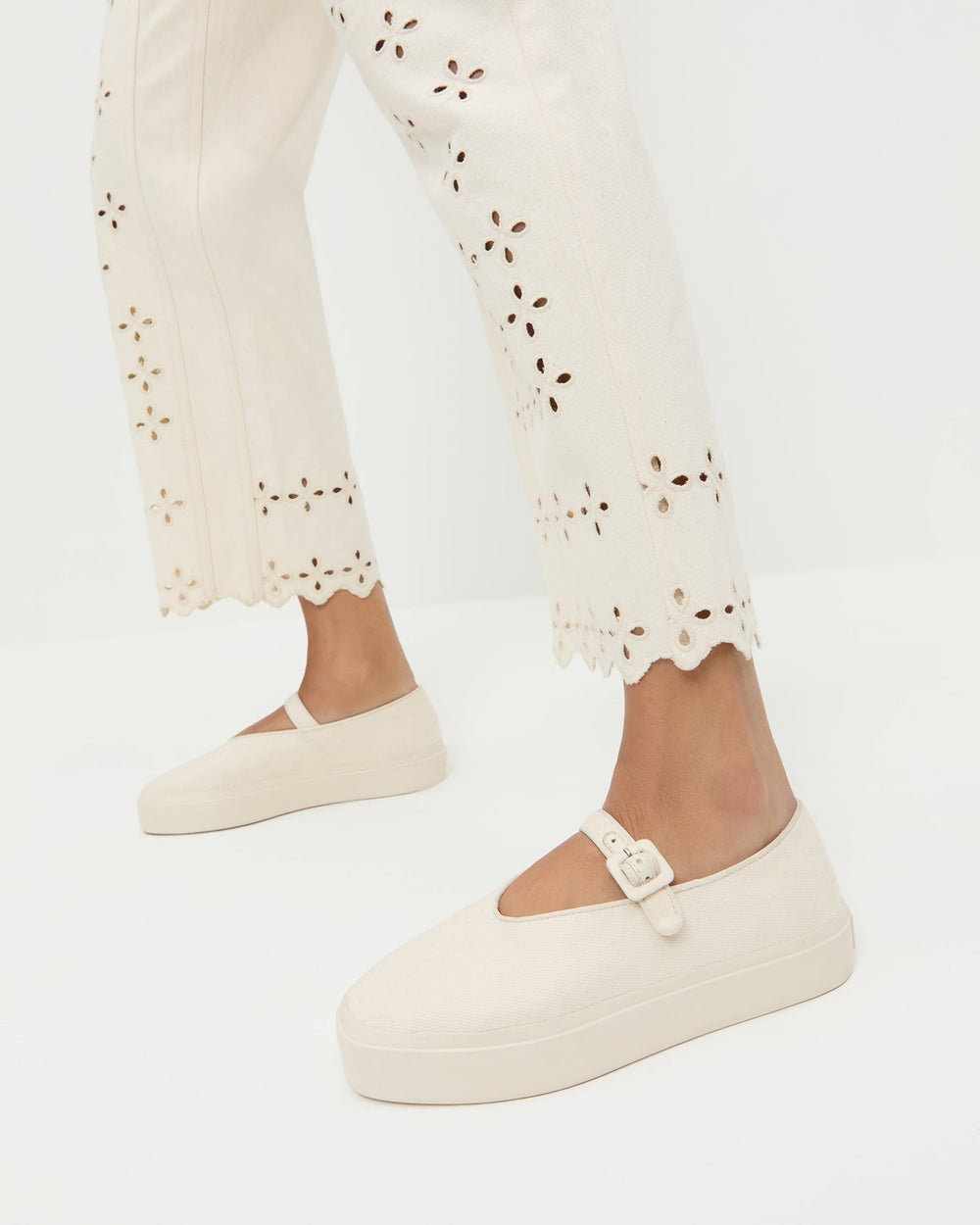Loeffler Randall / Cooper Natural Mary Jane Sneaker