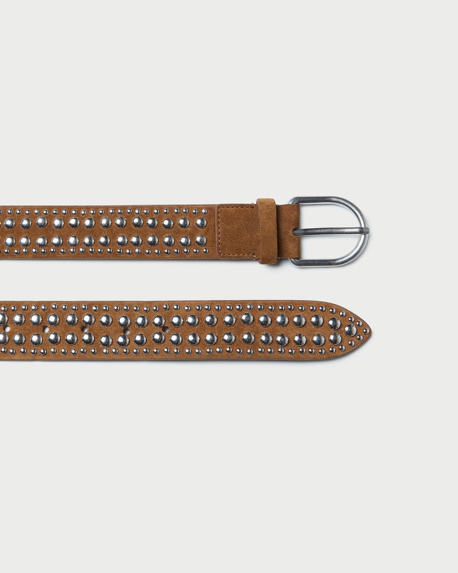 Loeffler Randall / Isaac Cacao/Silver Studded Belt