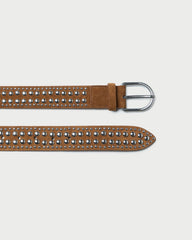 Loeffler Randall / Isaac Cacao/Silver Studded Belt