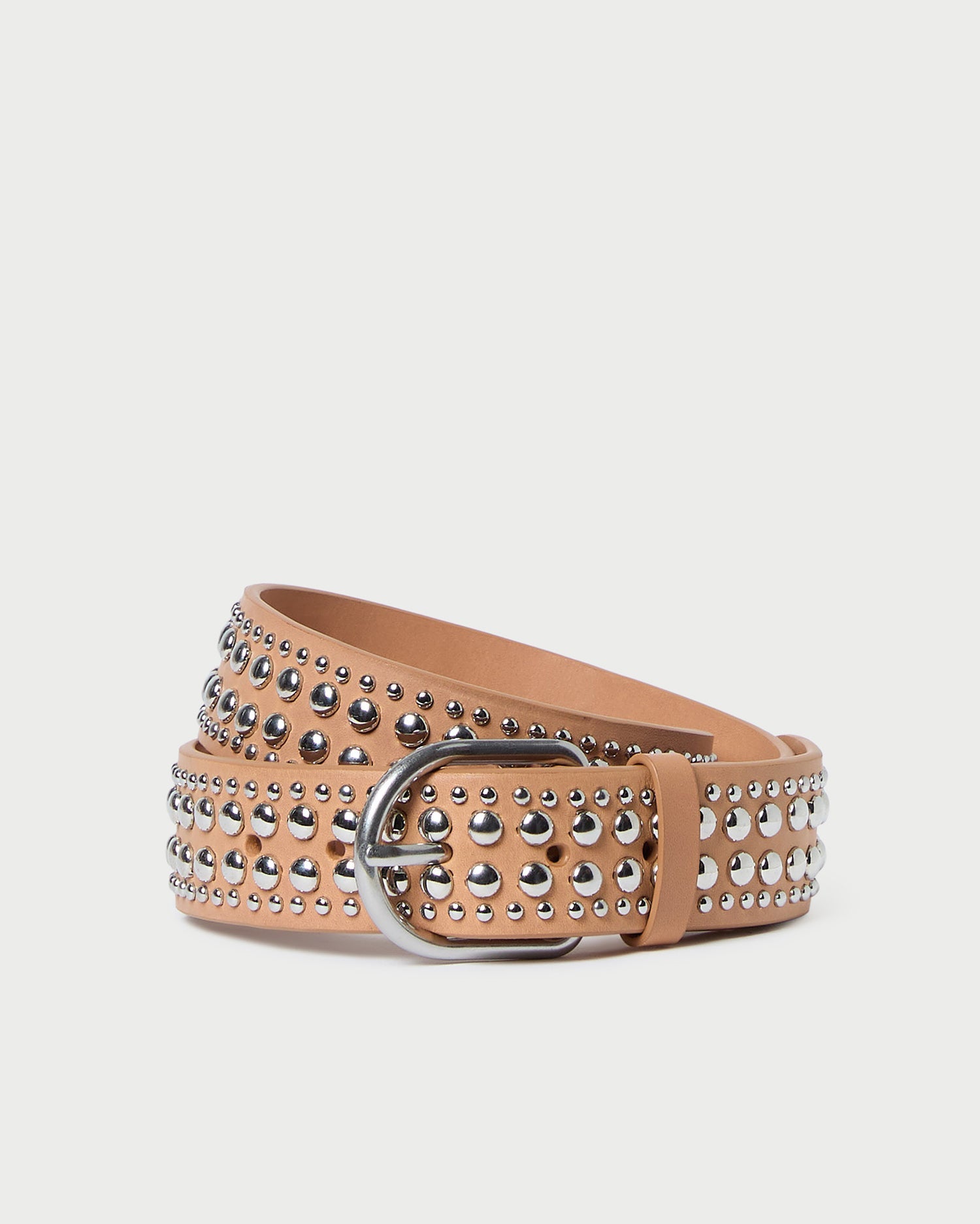 Loeffler Randall / Isaac Honey/Silver Studded Belt