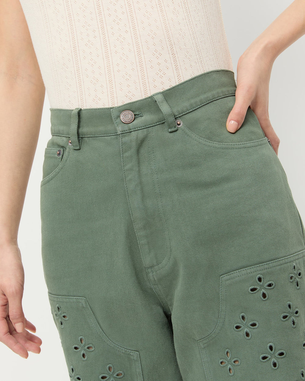 Loeffler Randall / Demi Embroidered Pant