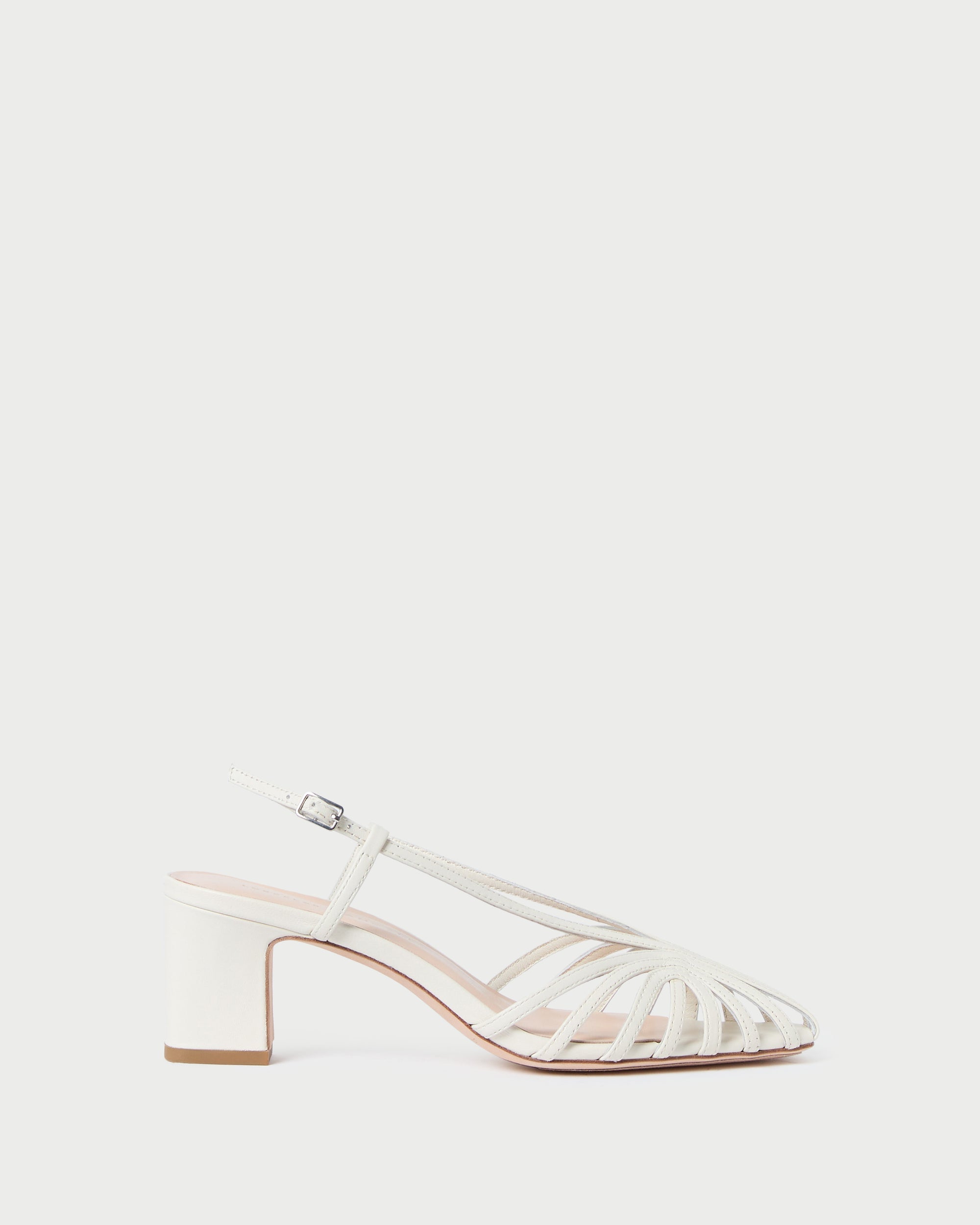 Loeffler Randall / Priscilla Cream Heeled Sandal
