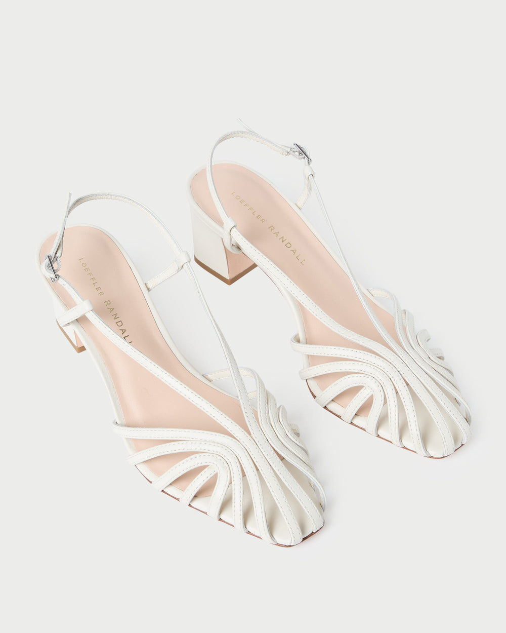 Loeffler Randall / Priscilla Cream Heeled Sandal
