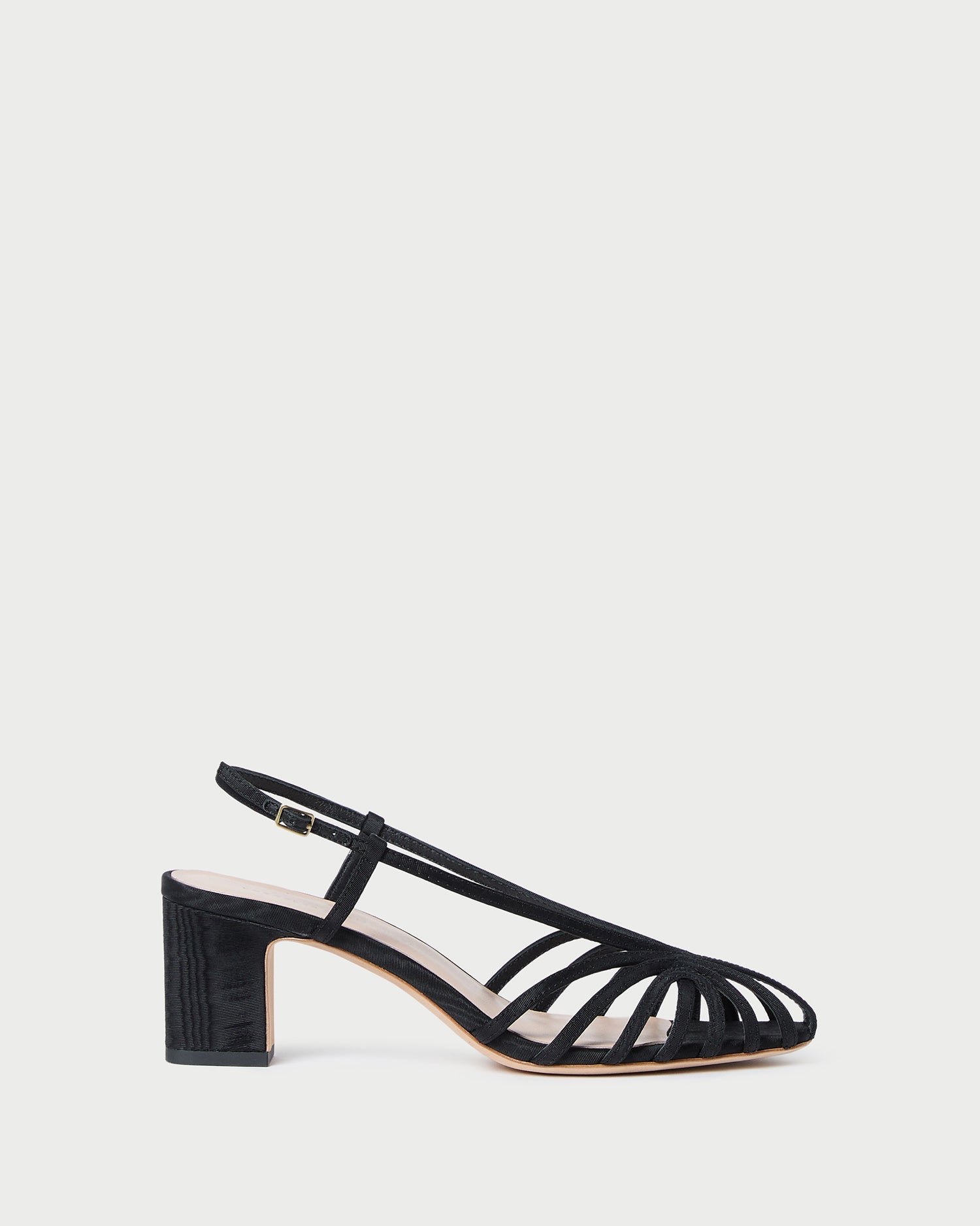 Loeffler Randall / Priscilla Black Moiré Heeled Sandal