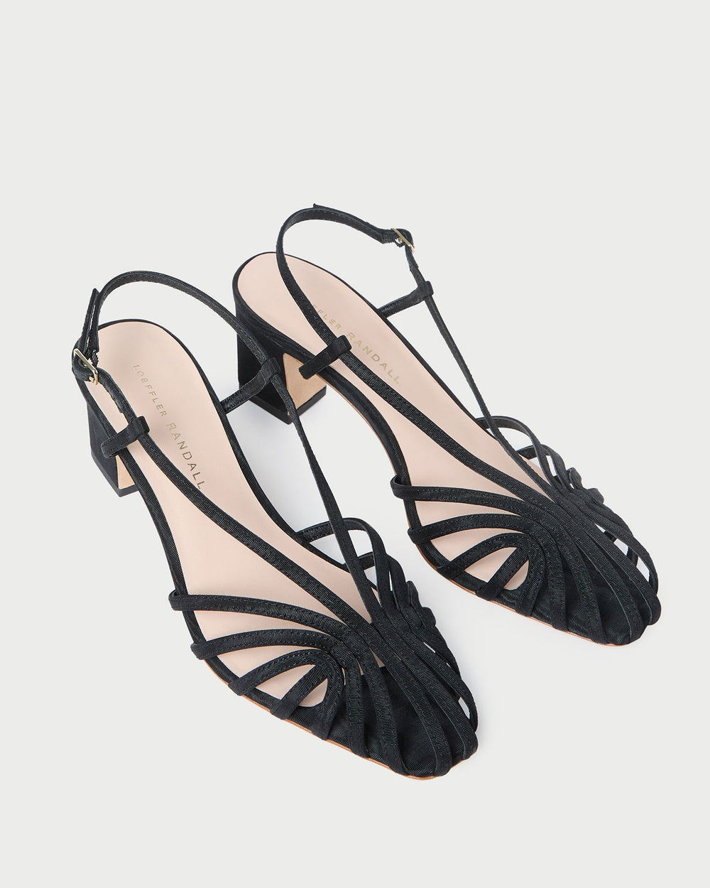 Loeffler Randall / Priscilla Black Moiré Heeled Sandal