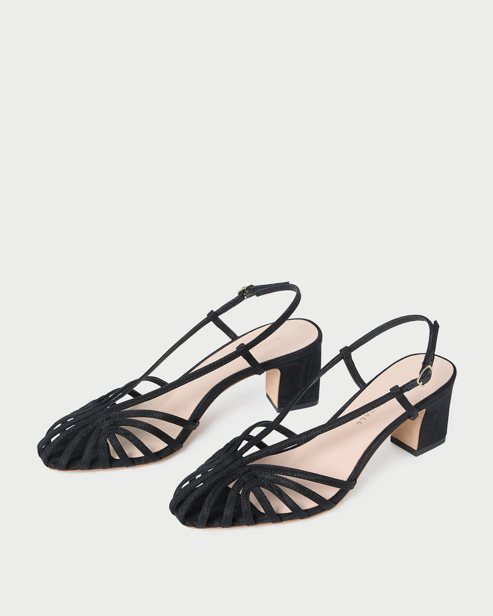 Loeffler Randall / Priscilla Black Moiré Heeled Sandal