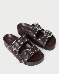 Loeffler Randall / Jack Espresso Studded Sandal