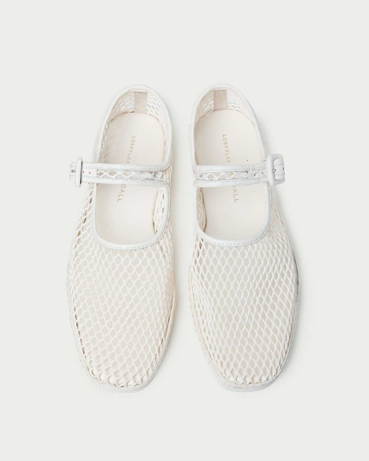 Loeffler Randall / Rita White Netted Mary Jane