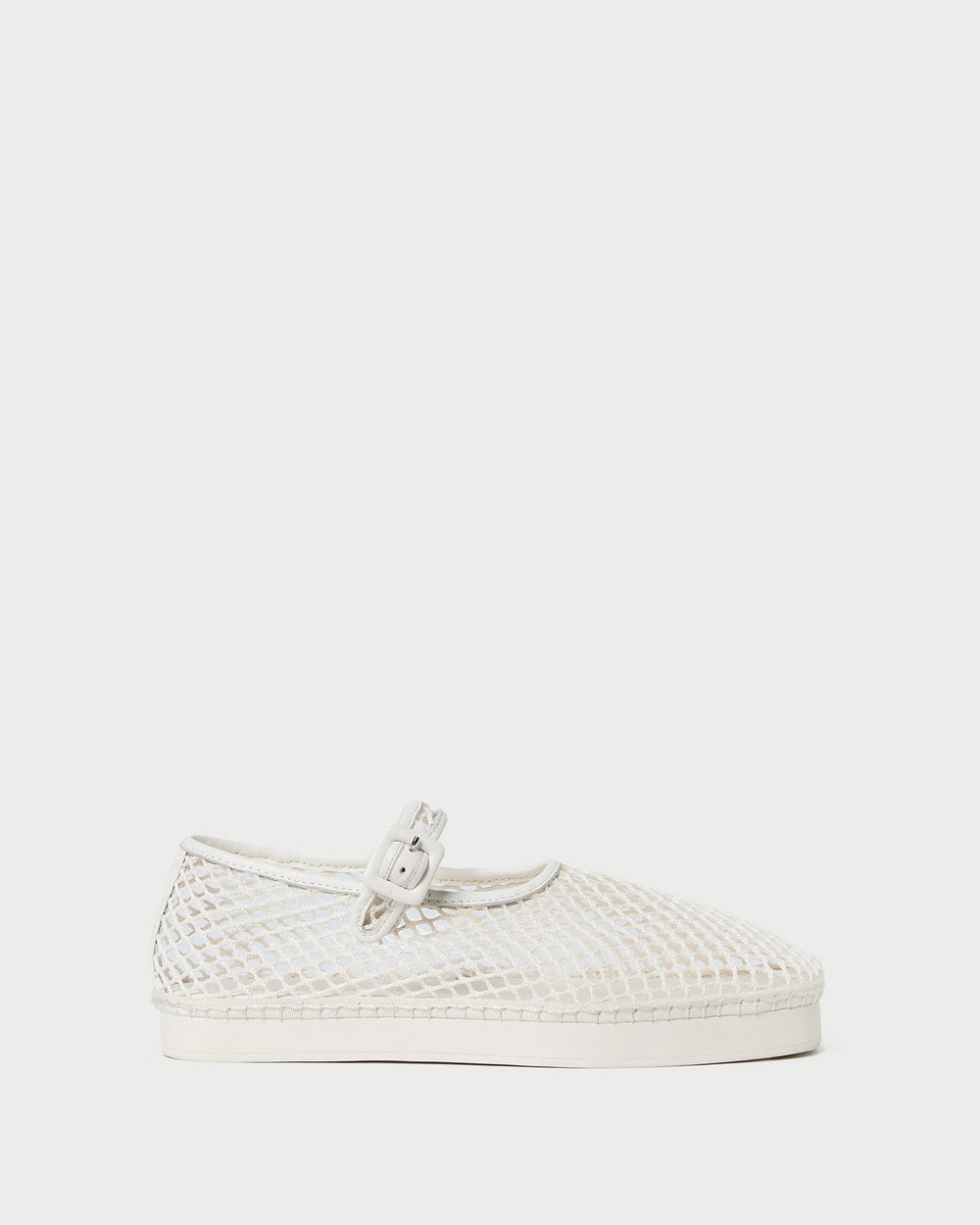 Loeffler Randall / Rita White Netted Mary Jane