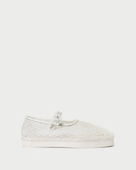 Loeffler Randall / Rita White Netted Mary Jane