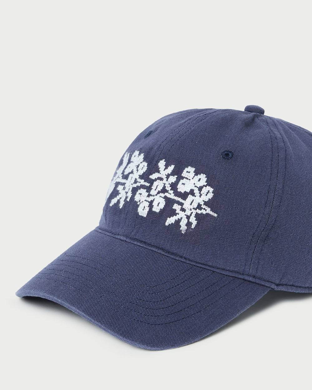 Loeffler Randall / Cairo Navy/Cream Embroidered Cap