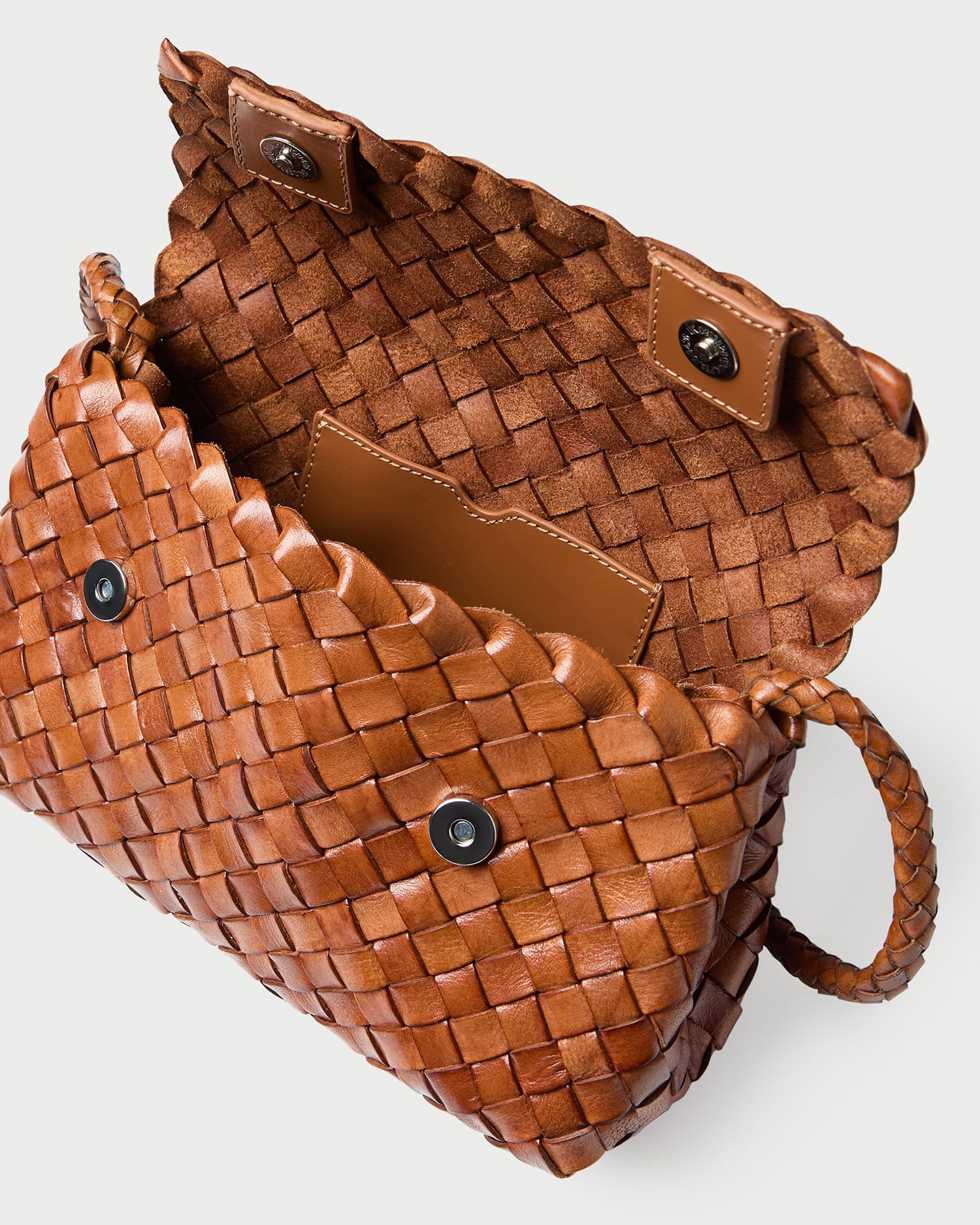Loeffler Randall / Vinnie Timber Woven Leather Crossbody