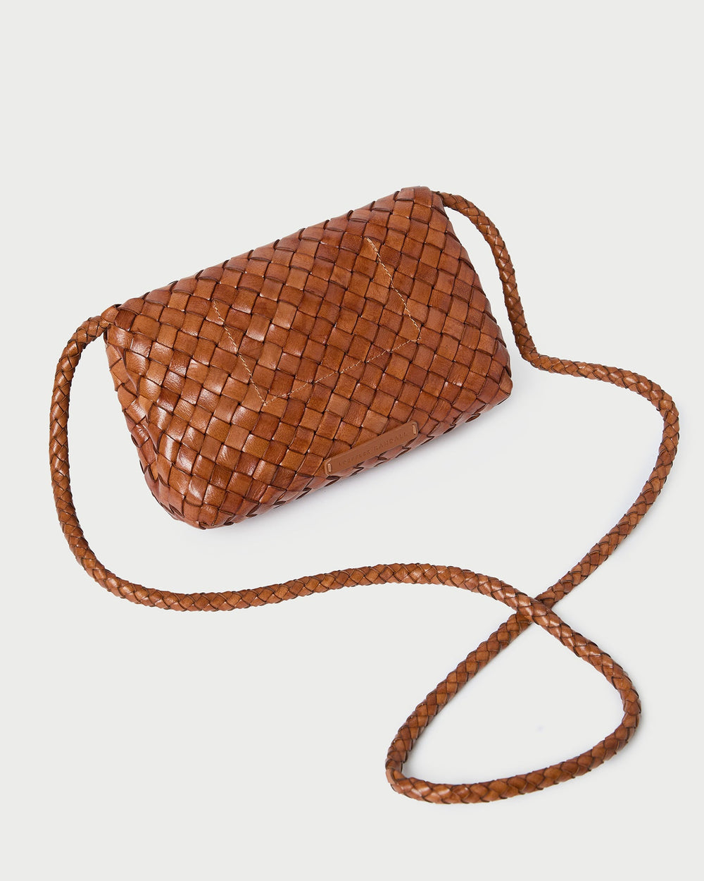 Loeffler Randall / Vinnie Timber Woven Leather Crossbody