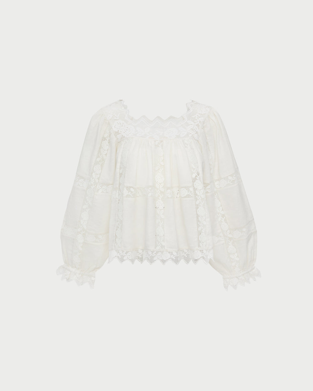 Loeffler Randall / Pauline Embroidered Lace Blouse