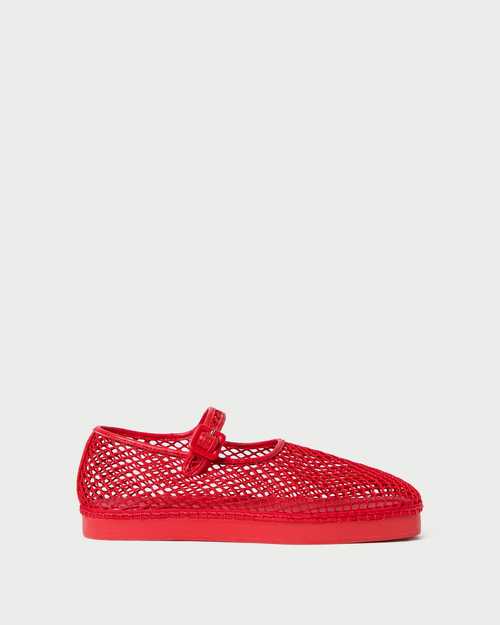 Loeffler Randall / Rita Red Netted Mary Jane