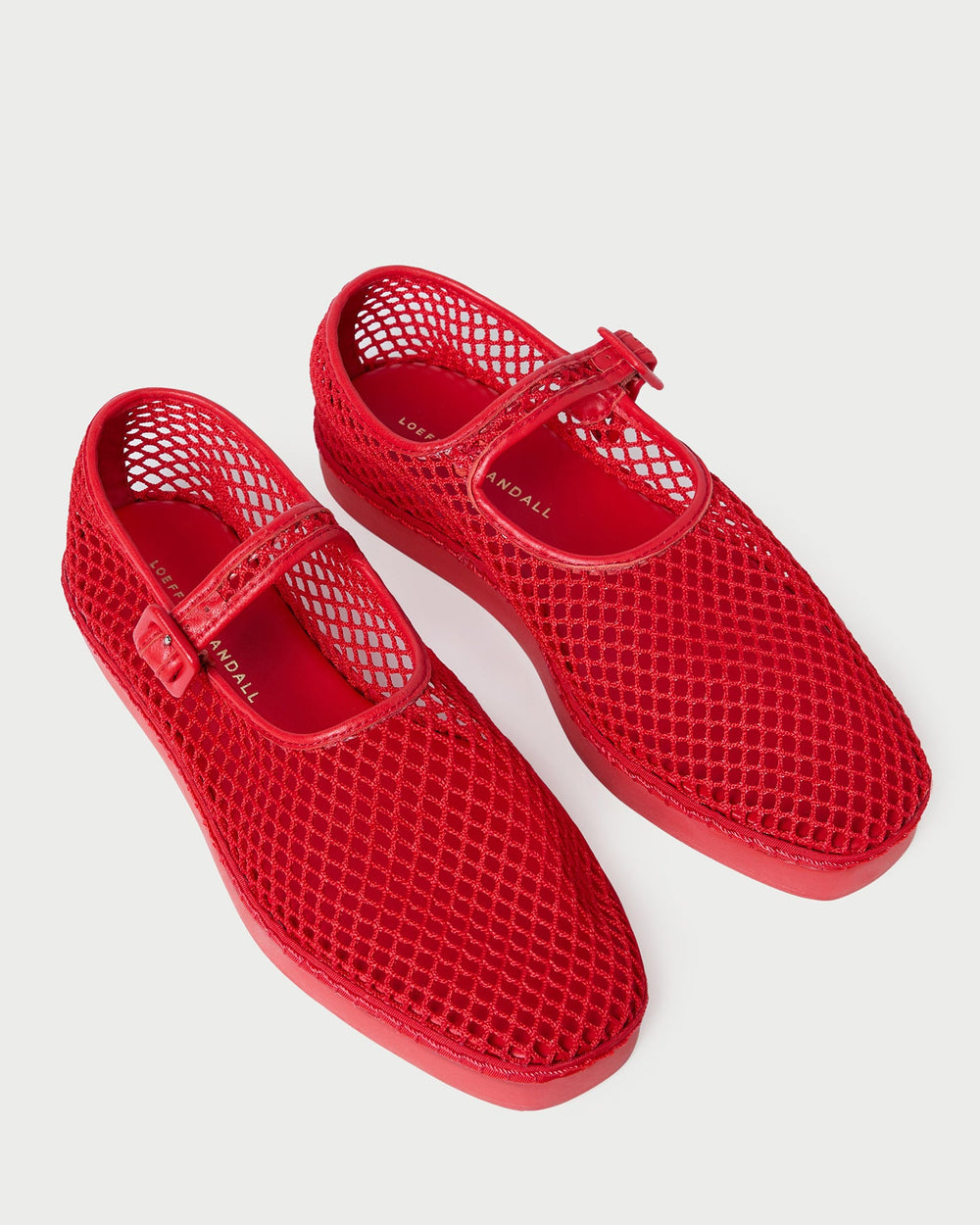 Loeffler Randall / Rita Red Netted Mary Jane