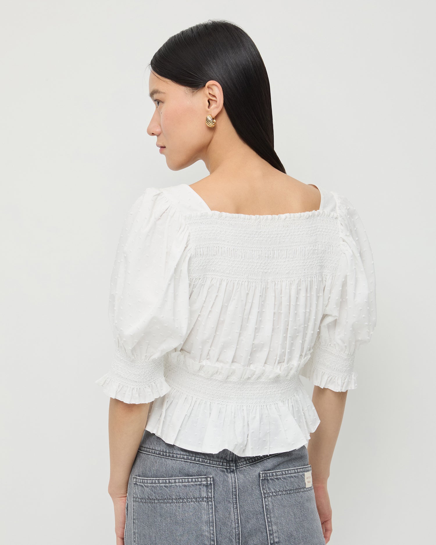 Loeffler Randall / Nicola Smocked Blouse