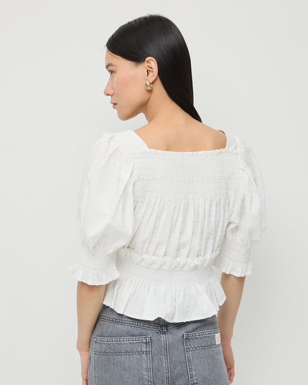 Loeffler Randall / Nicola Smocked Blouse