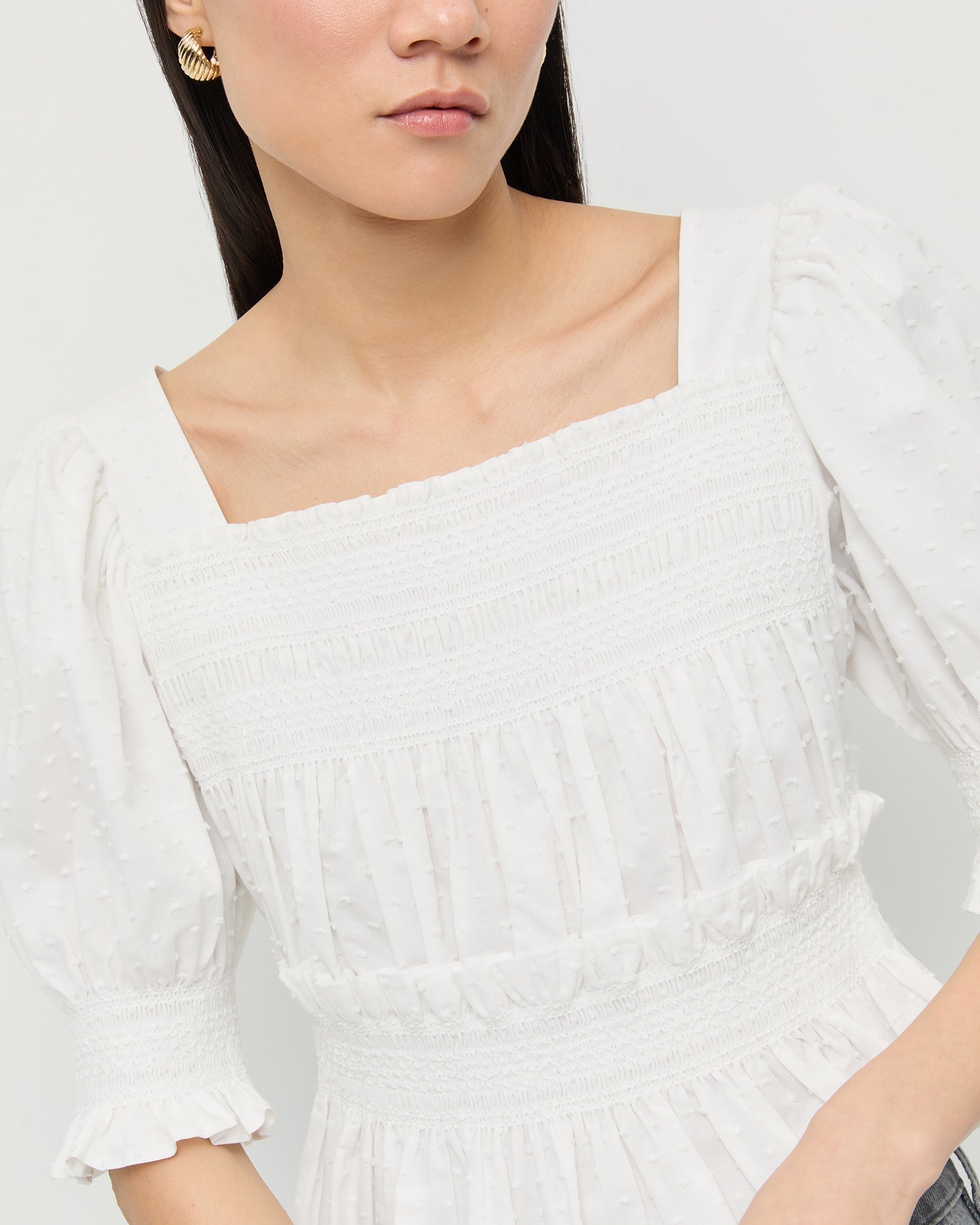 Loeffler Randall / Nicola Smocked Blouse