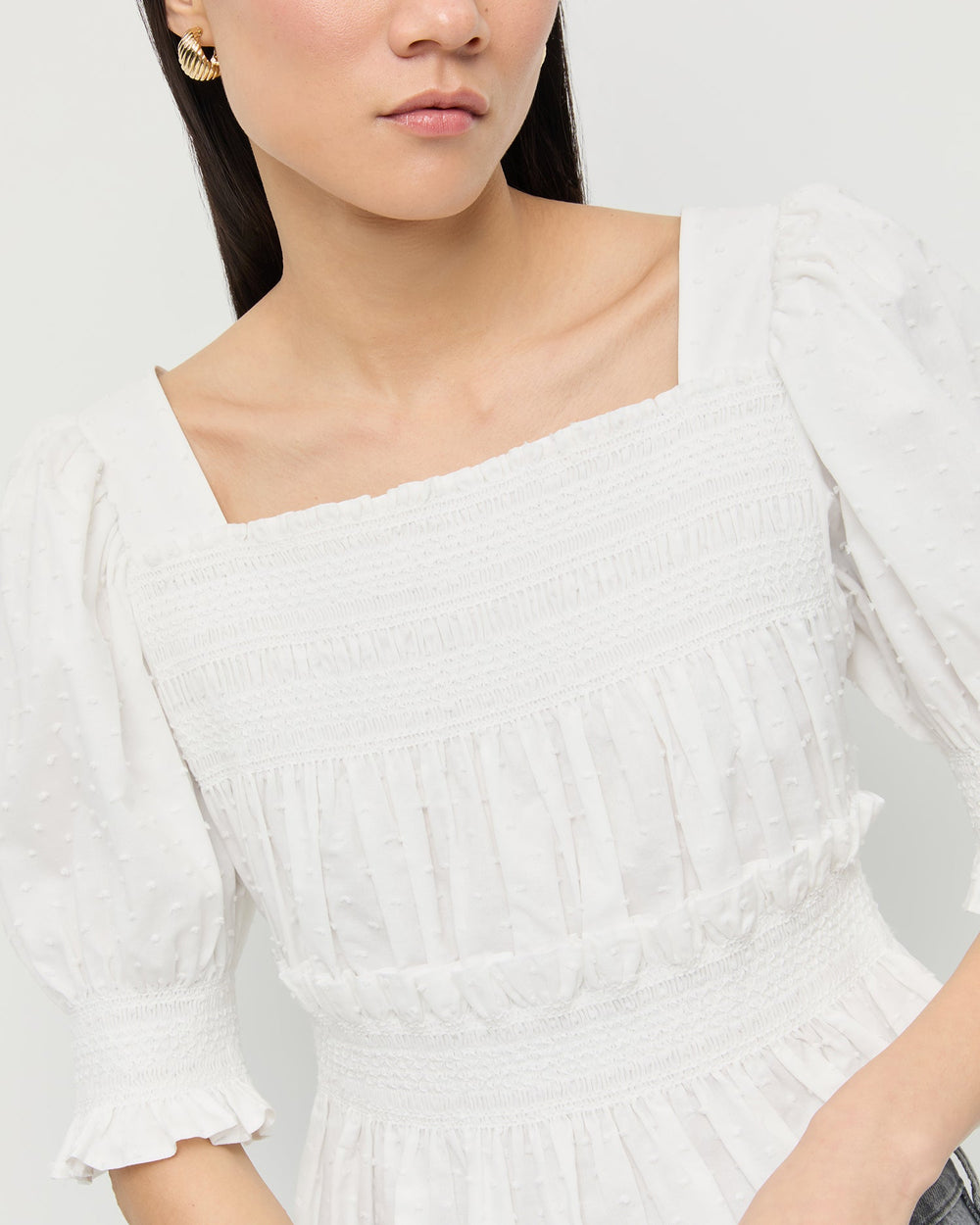 Loeffler Randall / Nicola Smocked Blouse