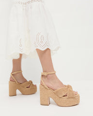 Loeffler Randall / Liza Natural Platform Sandal
