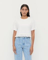 Loeffler Randall / Junie Lace Trim Tee