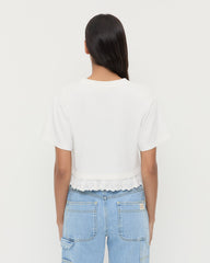 Loeffler Randall / Junie Lace Trim Tee