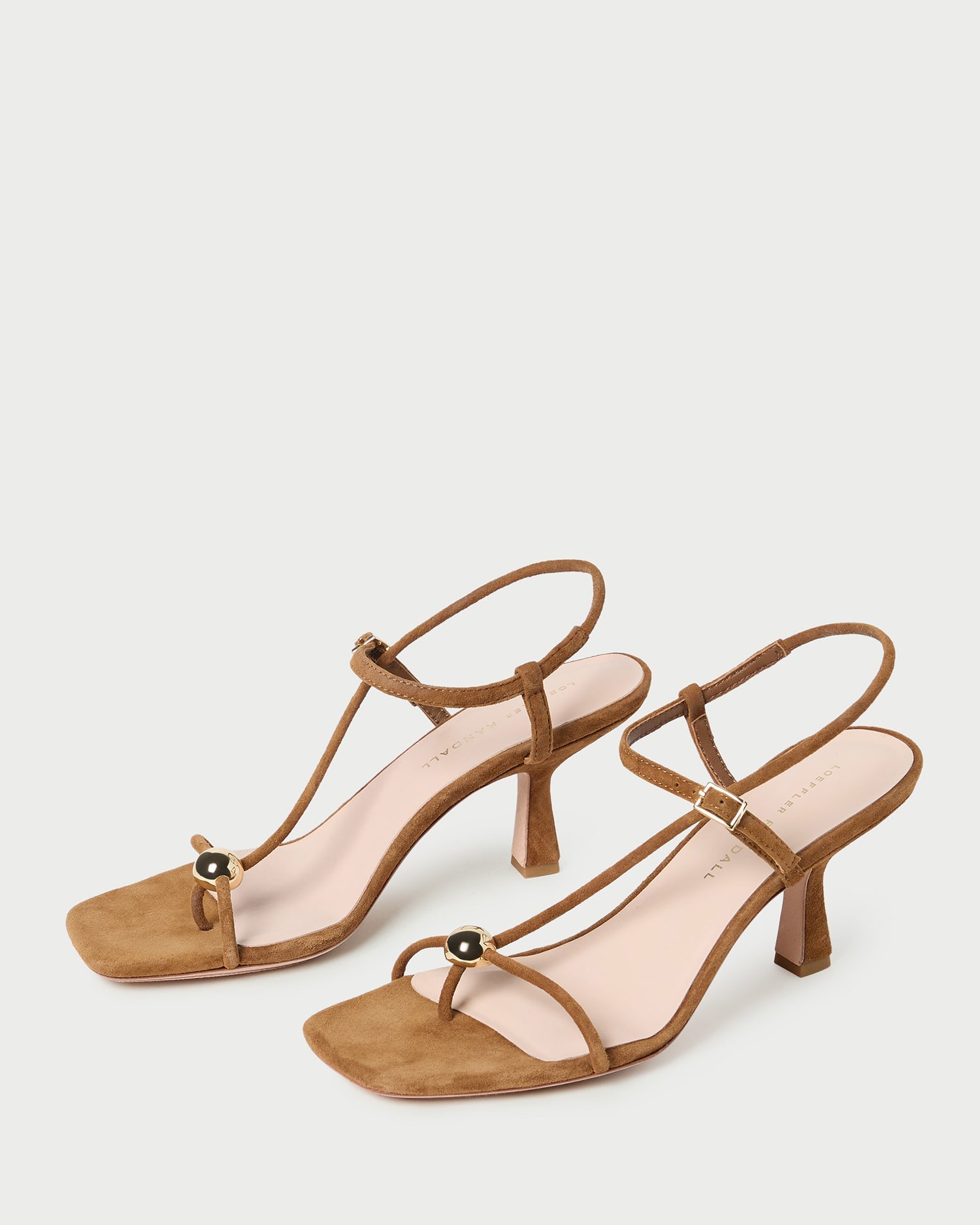 Loeffler Randall / Triana Cacao Suede Mid-Heel Sandal