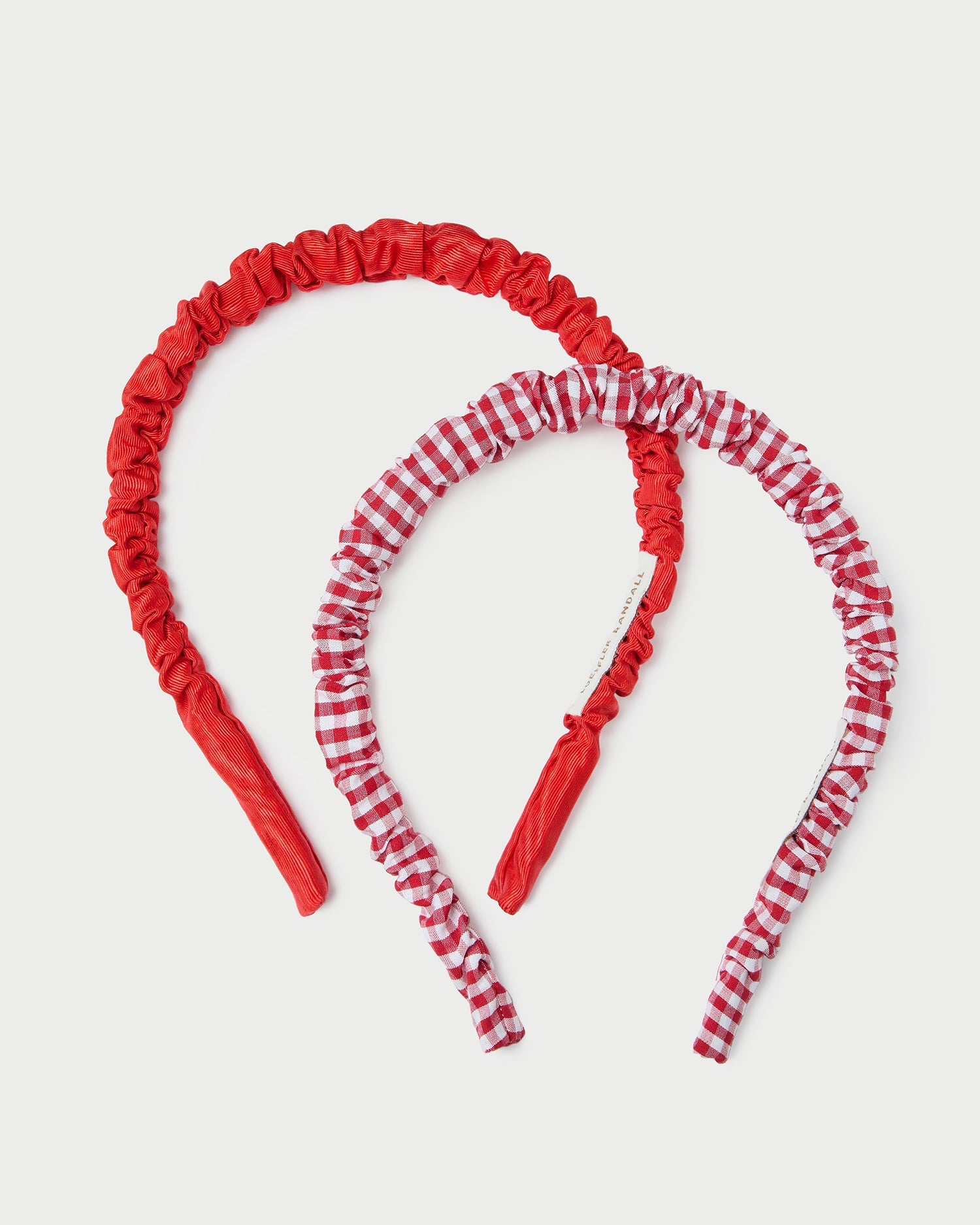 Loeffler Randall / Sabine Red Gingham/Red Headband Set