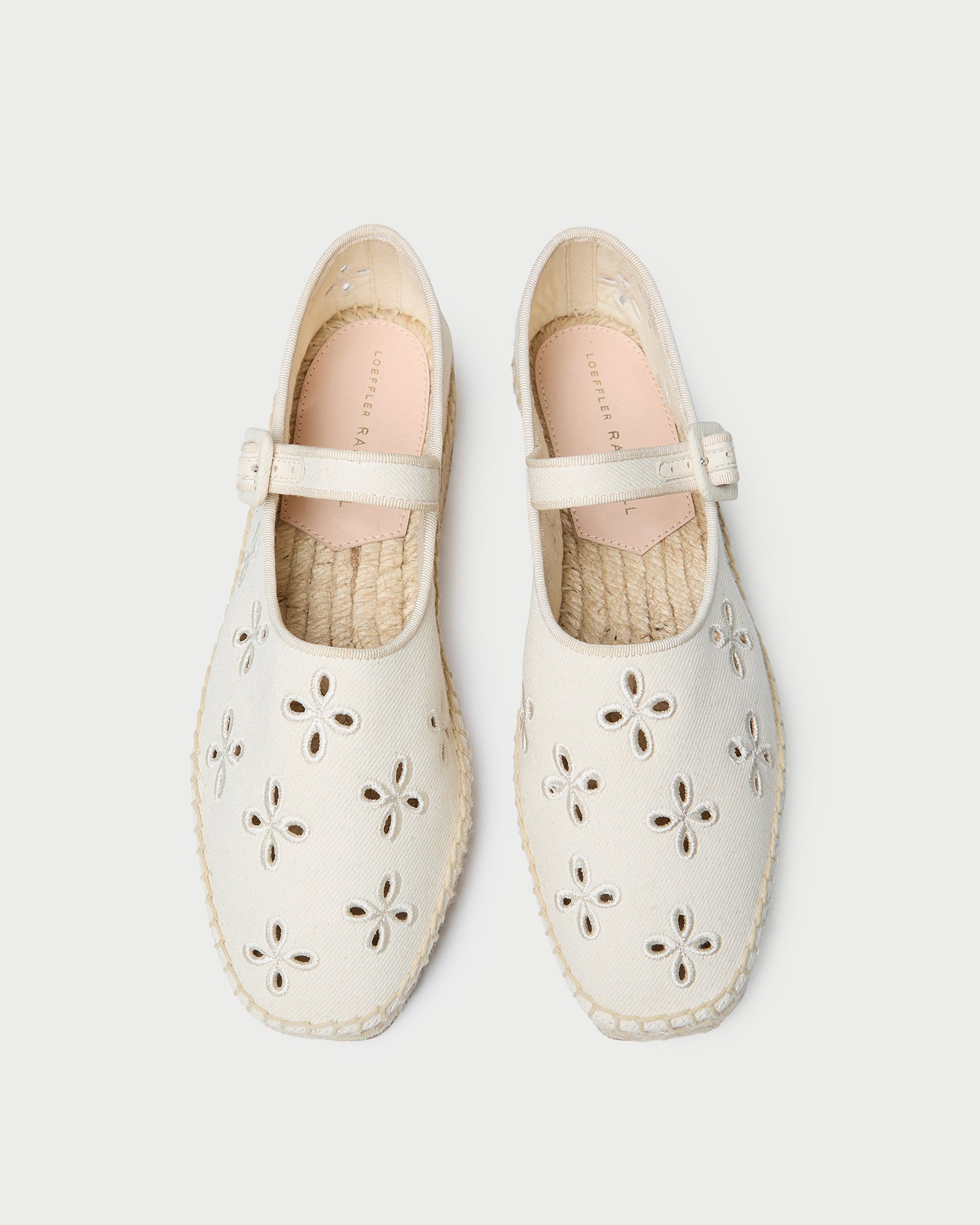 Loeffler Randall / Clover Natural Embroidered Espadrille