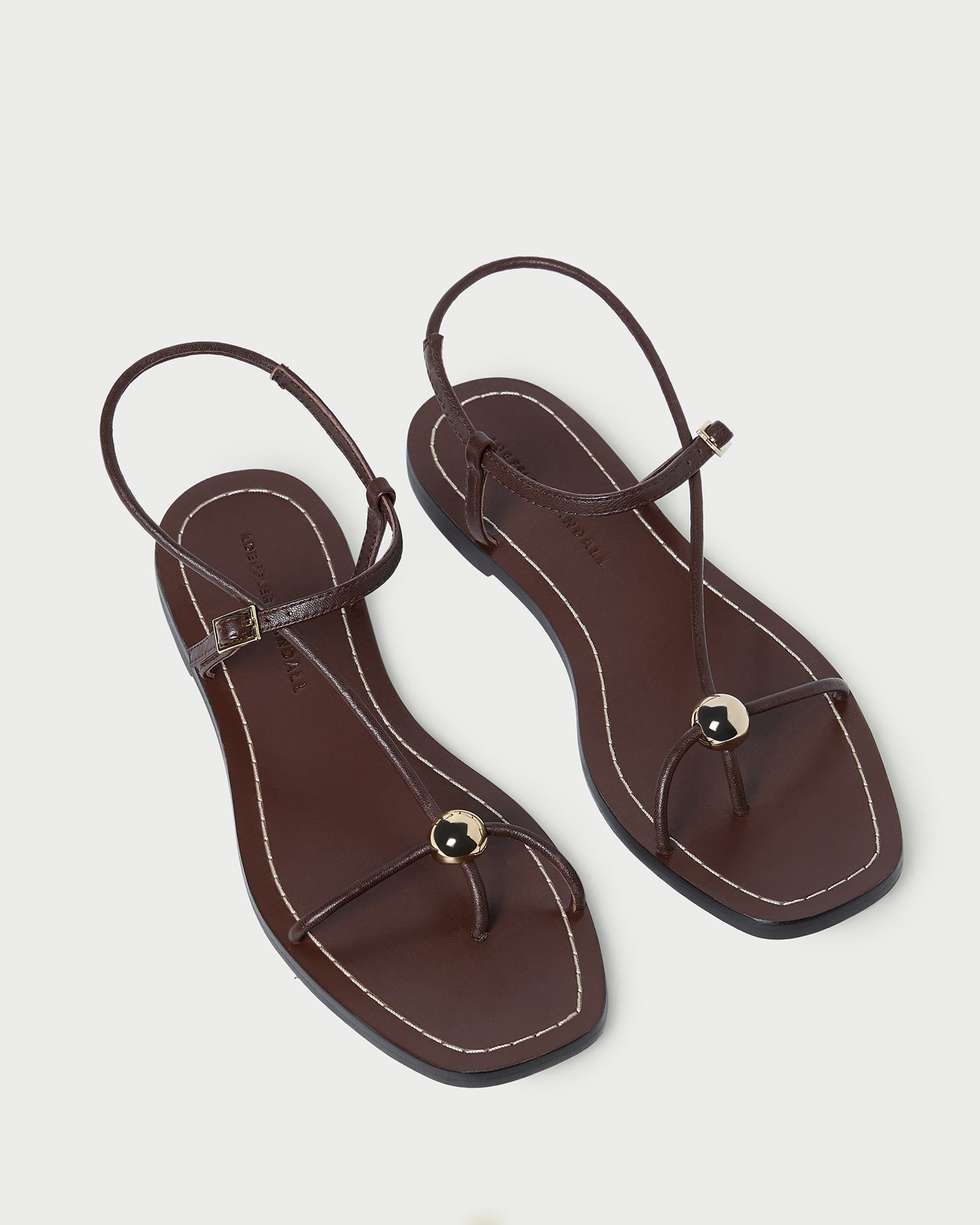 Loeffler Randall / Lara Espresso Leather Sandal