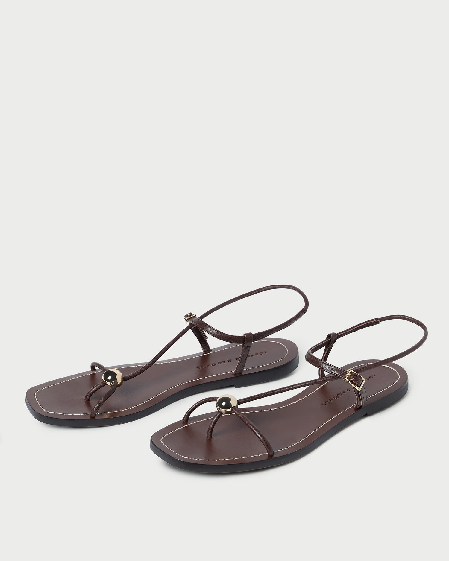 Loeffler Randall / Lara Espresso Leather Sandal