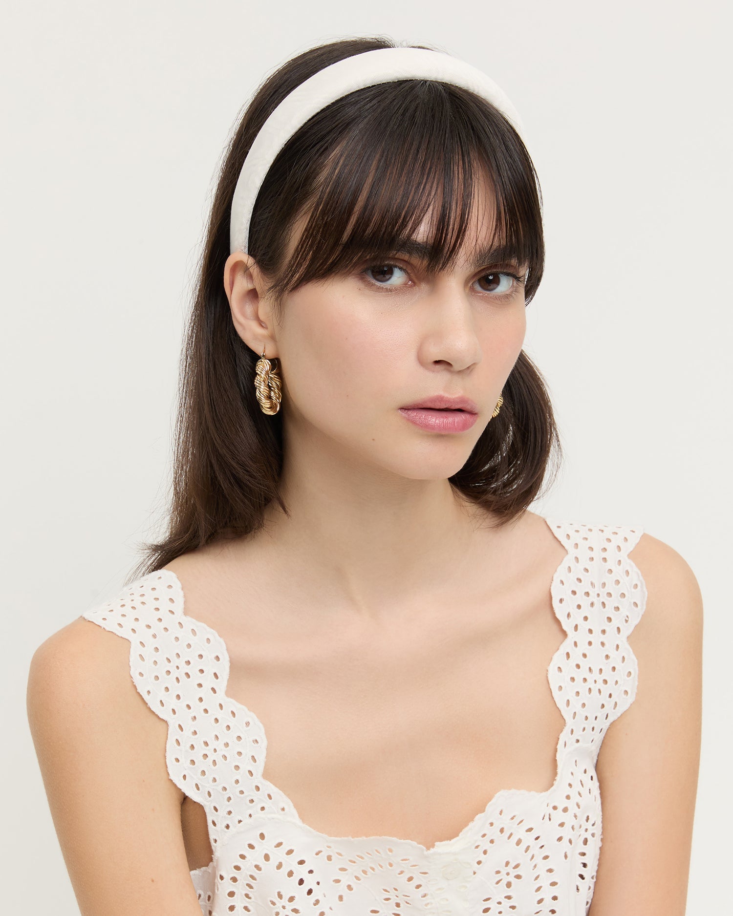 Loeffler Randall / Marina Cream Puffy Headband