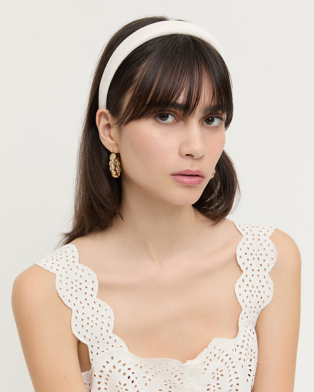 Loeffler Randall / Marina Cream Puffy Headband