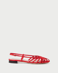 Loeffler Randall / Devon Red Moiré Slingback Sandal