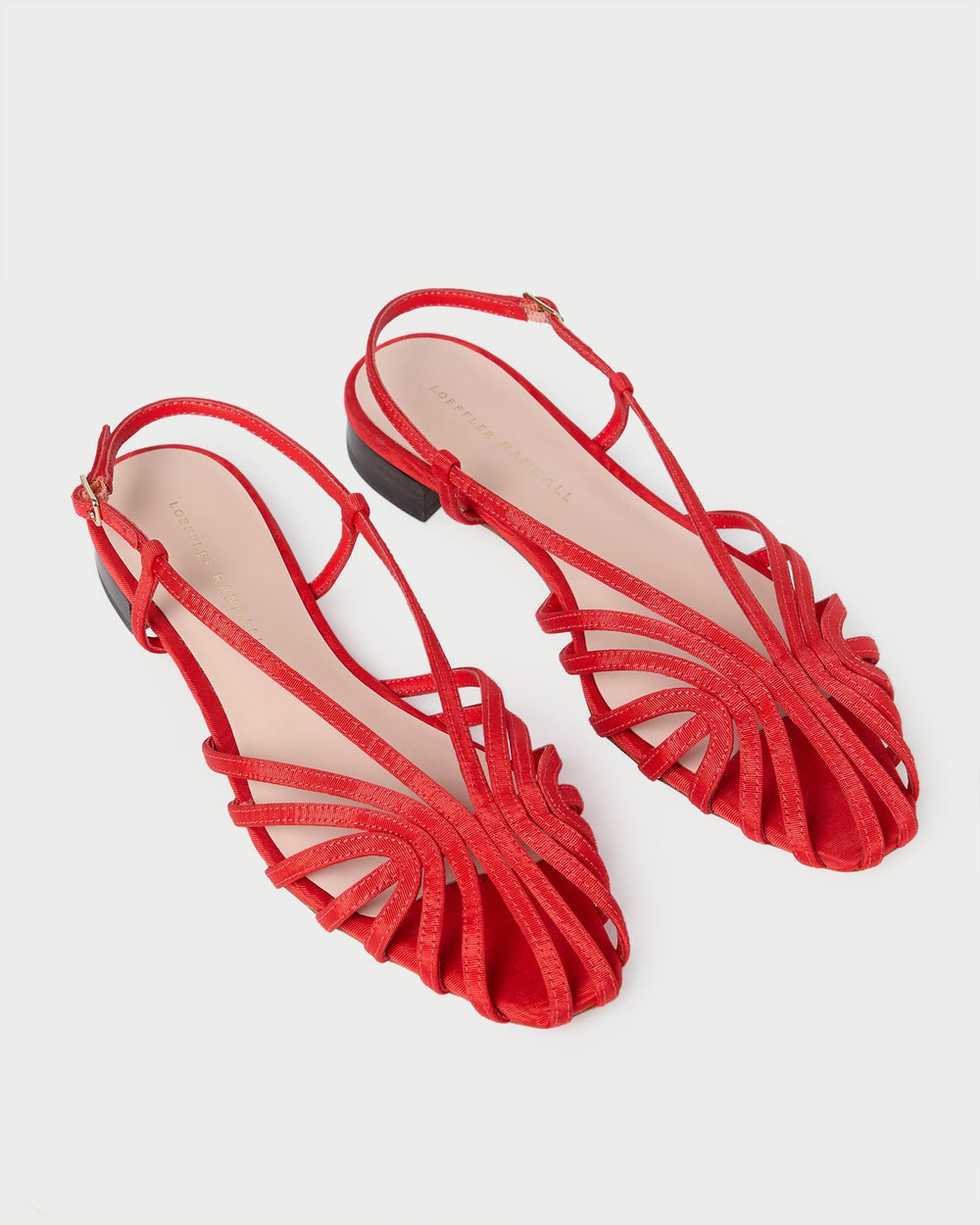 Loeffler Randall / Devon Red Moiré Slingback Sandal