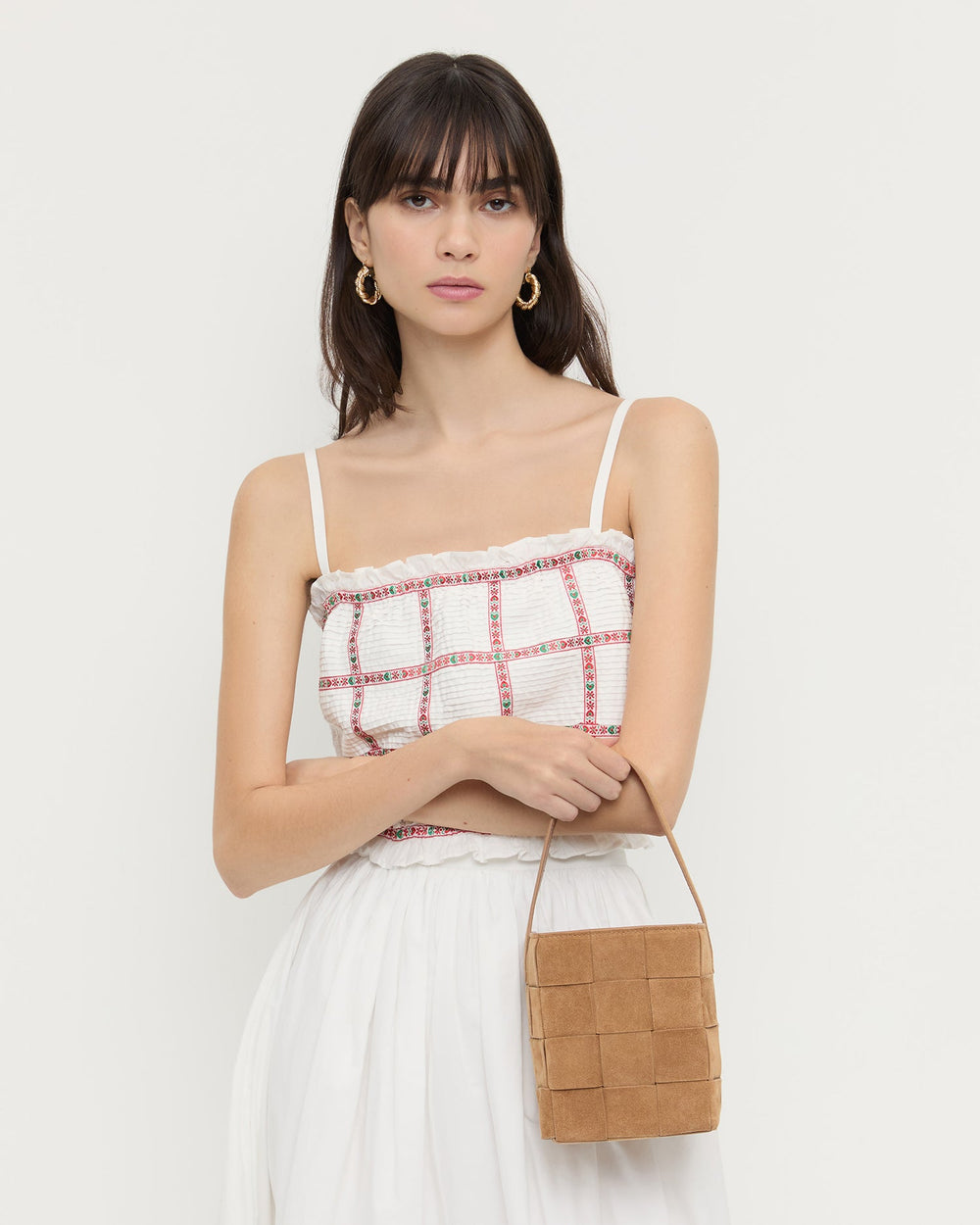 Loeffler Randall / Laith Toffee Suede Bucket Bag