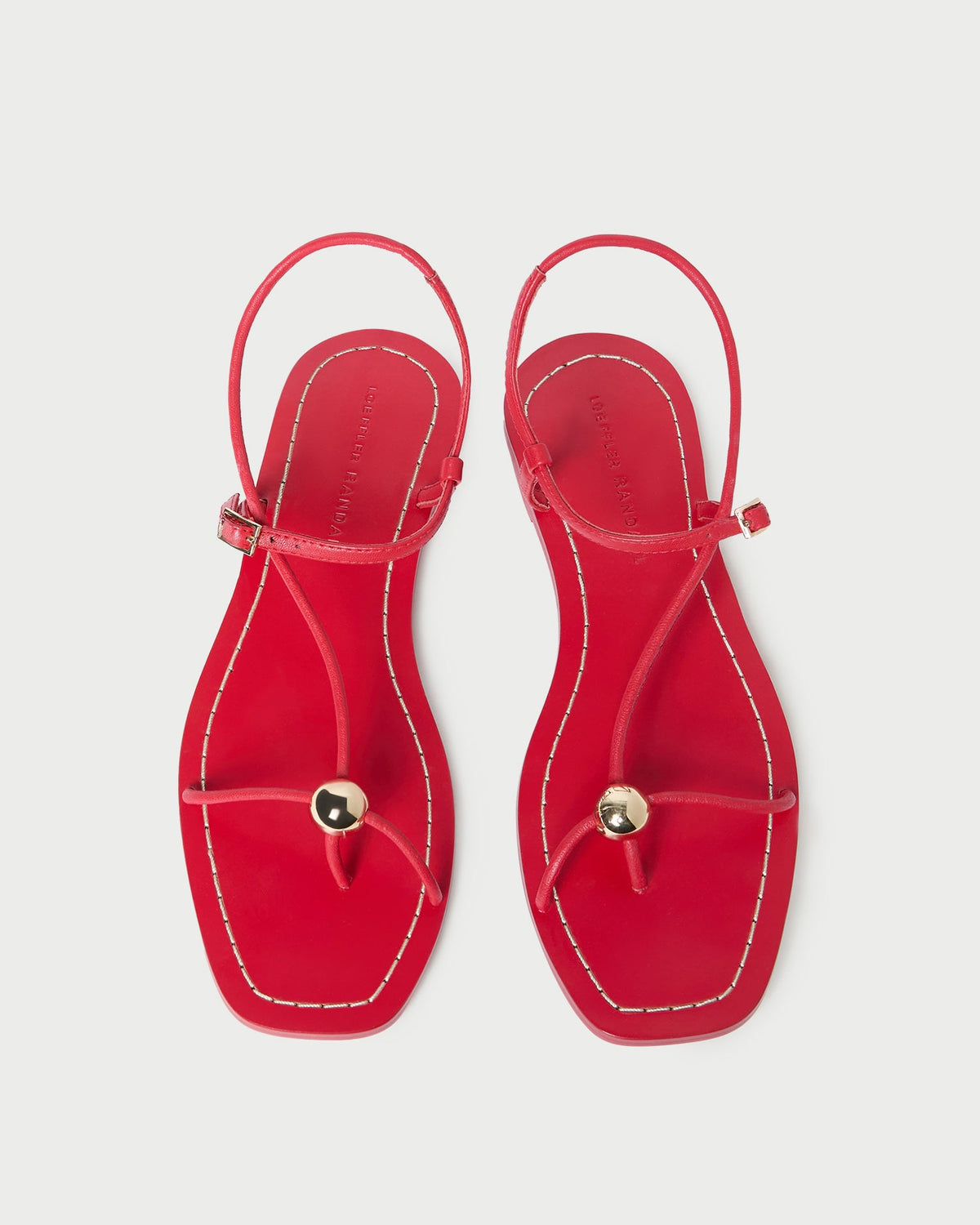 Loeffler Randall / Lara Red Leather Sandal