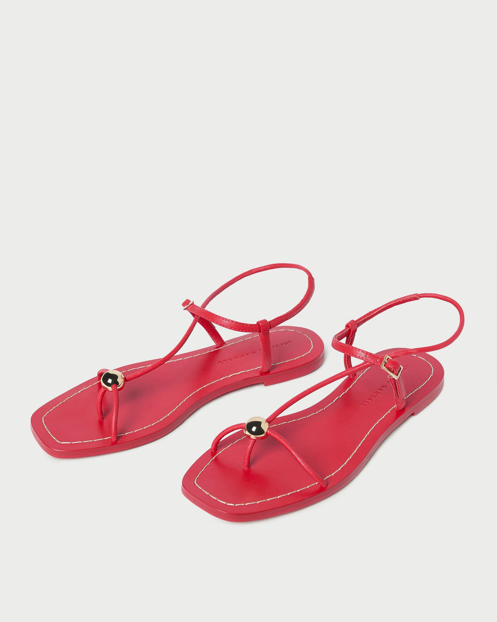 Loeffler Randall / Lara Red Leather Sandal