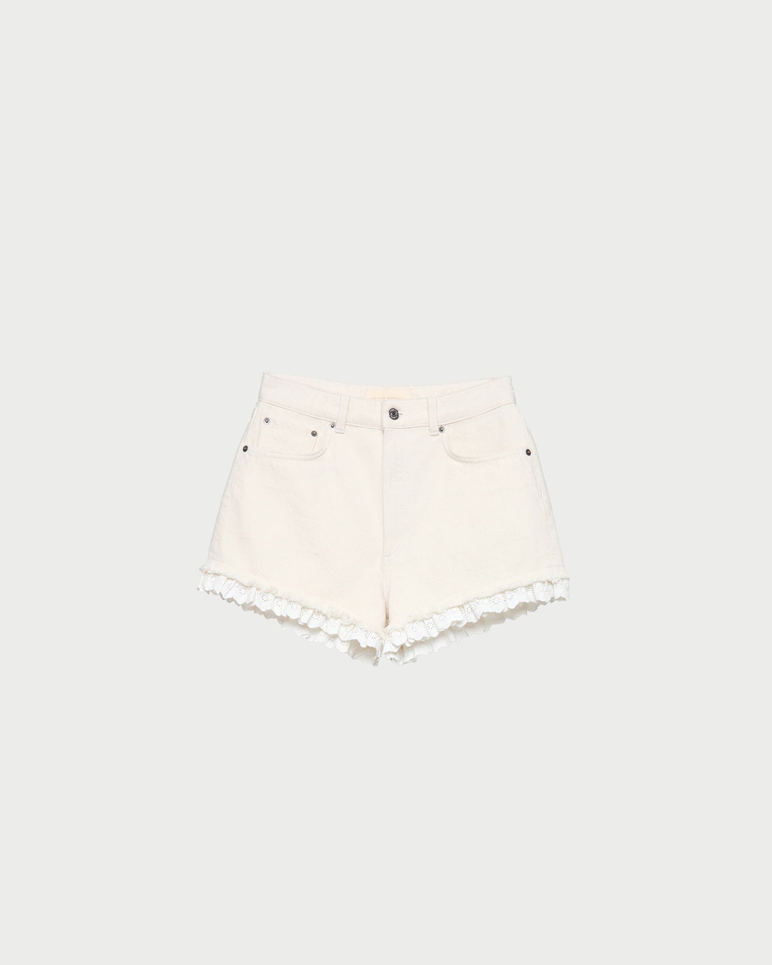 Loeffler Randall / Kay Lace-Trimmed Denim Shorts