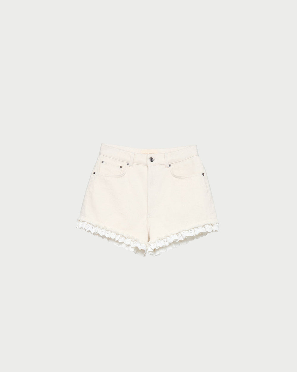 Loeffler Randall / Kay Lace-Trimmed Denim Shorts