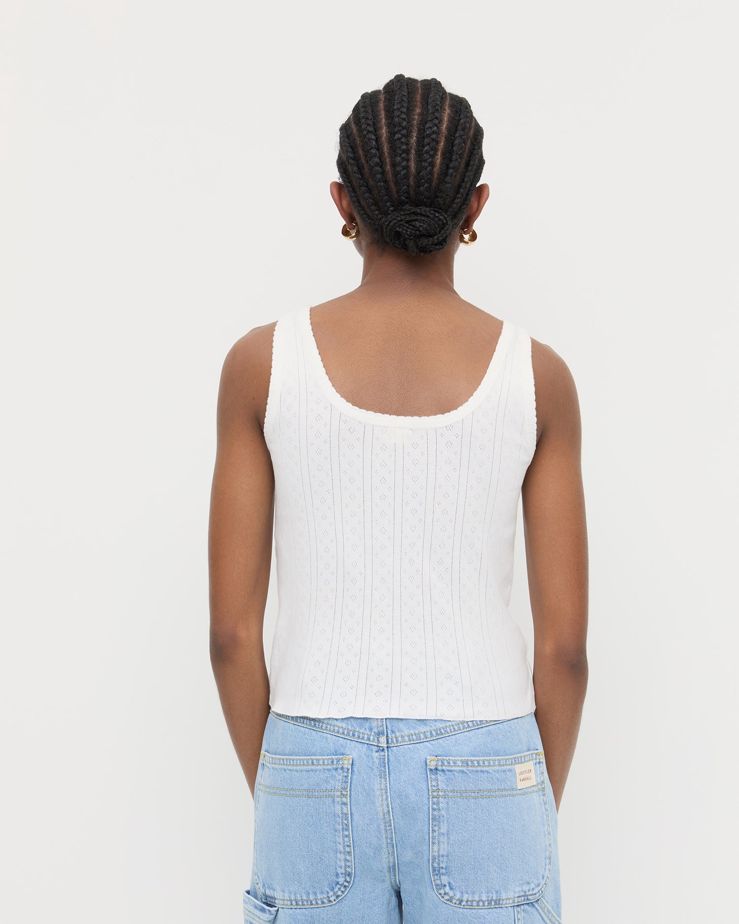 Loeffler Randall / Rylee Pointelle Tank Top