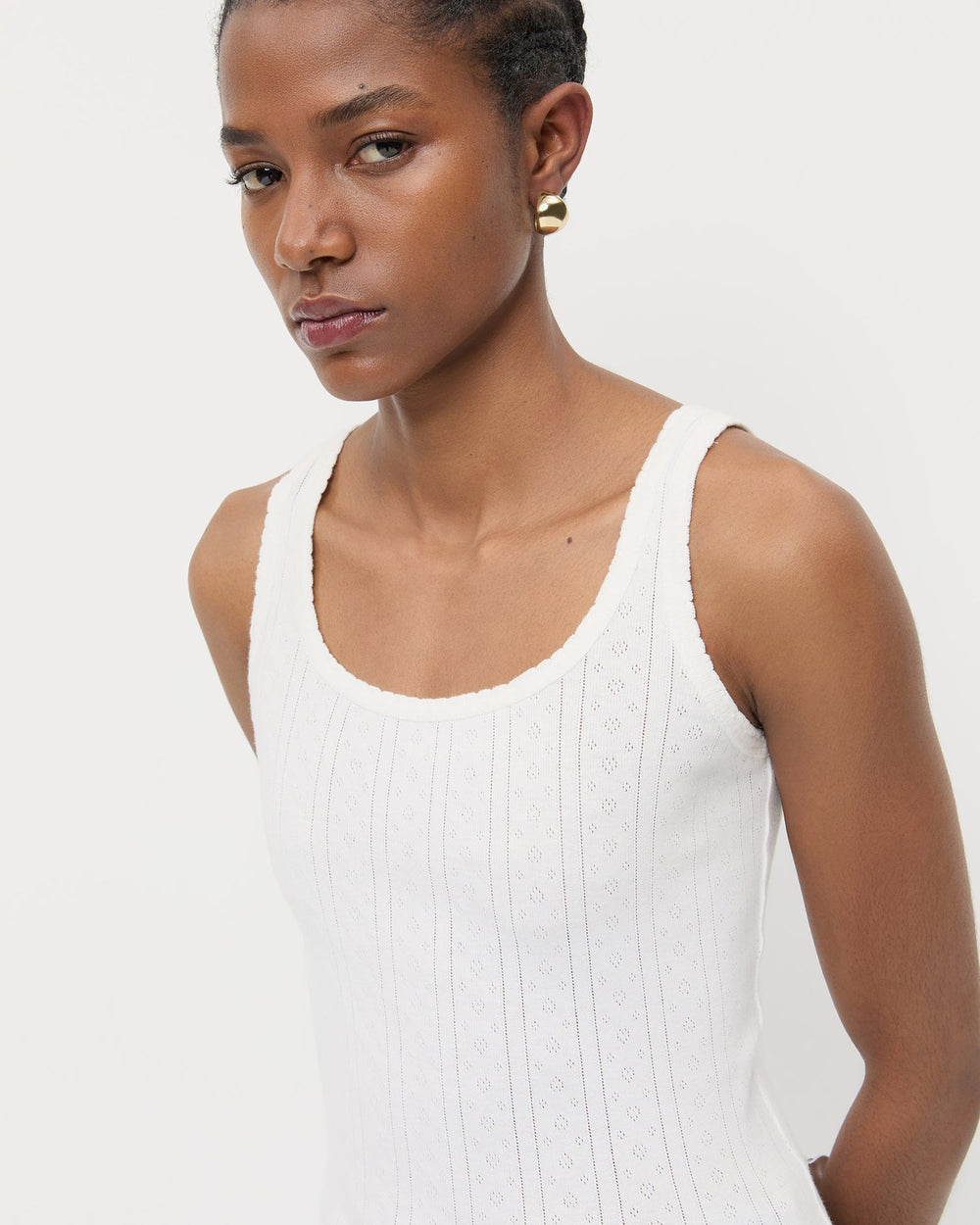Loeffler Randall / Rylee Pointelle Tank Top