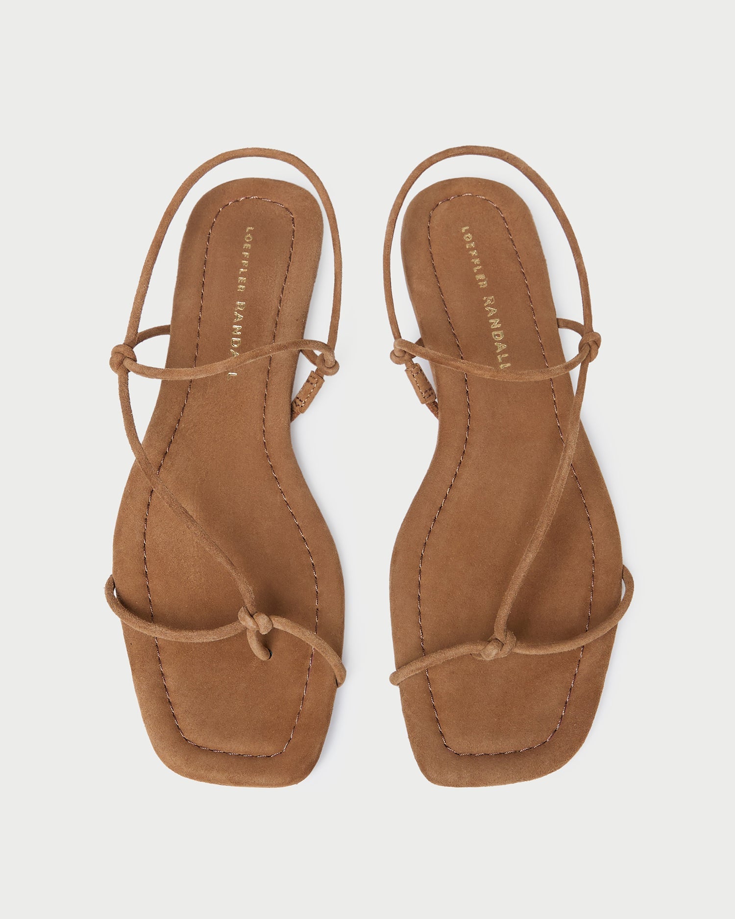 Loeffler Randall / Eleanor Cacao Suede Strappy Sandal