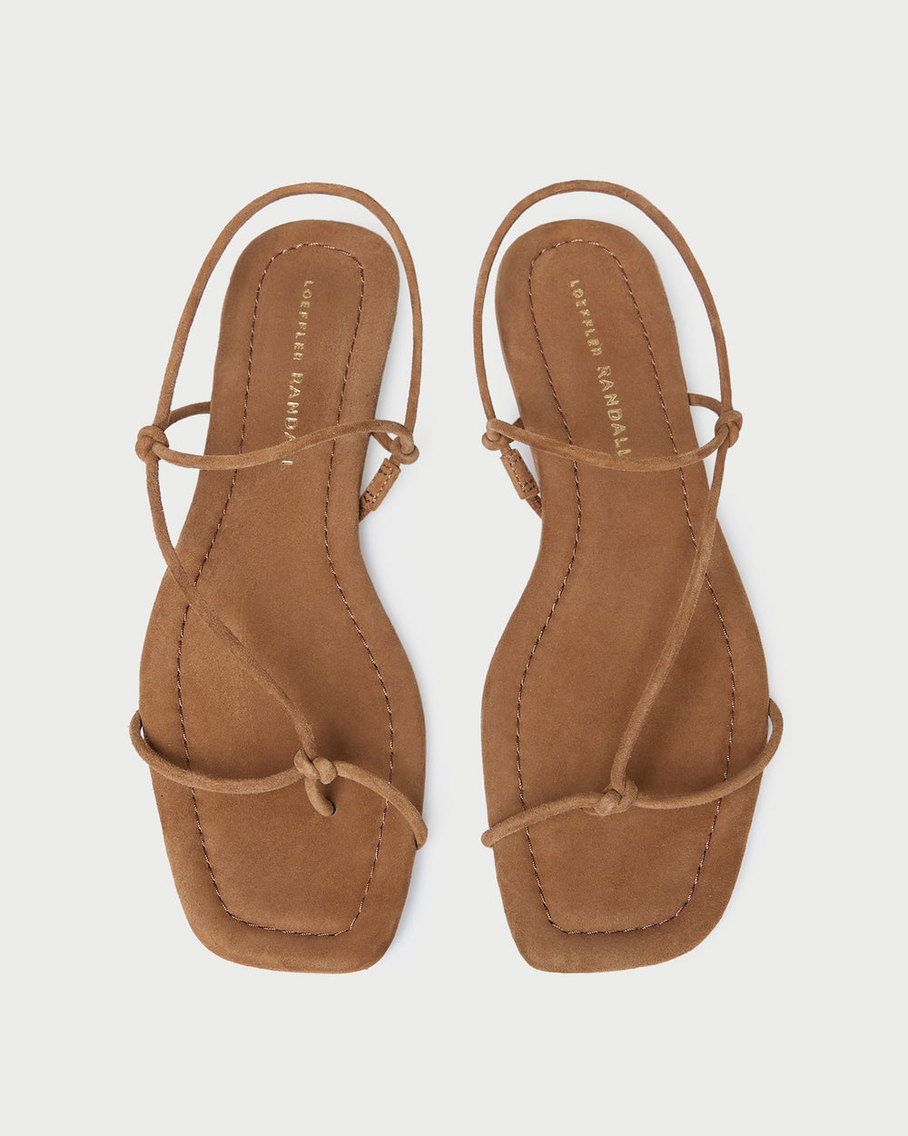 Loeffler Randall / Eleanor Cacao Suede Strappy Sandal