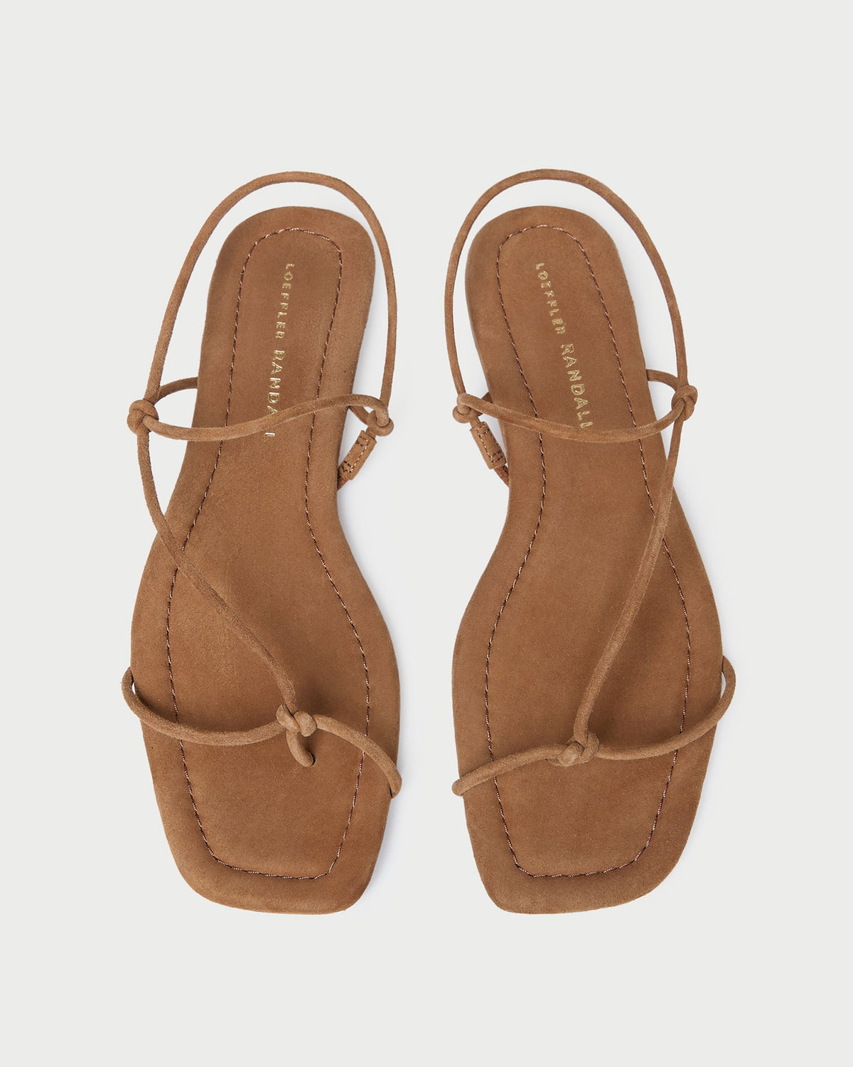 Loeffler Randall / Eleanor Cacao Suede Strappy Sandal