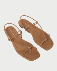 Loeffler Randall / Eleanor Cacao Suede Strappy Sandal