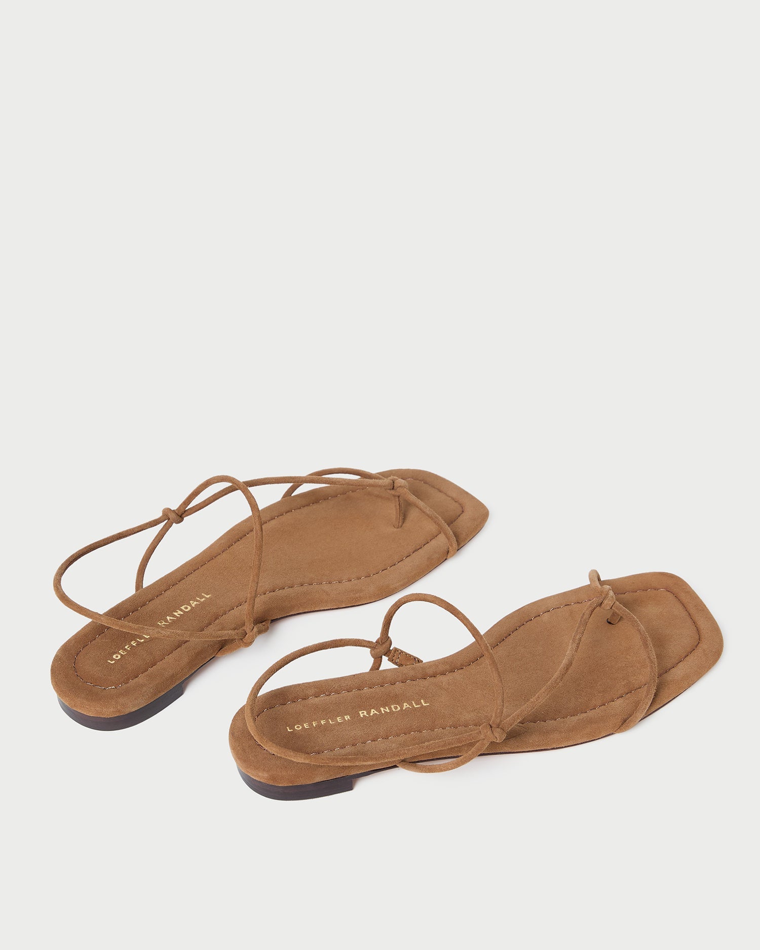 Loeffler Randall / Eleanor Cacao Suede Strappy Sandal
