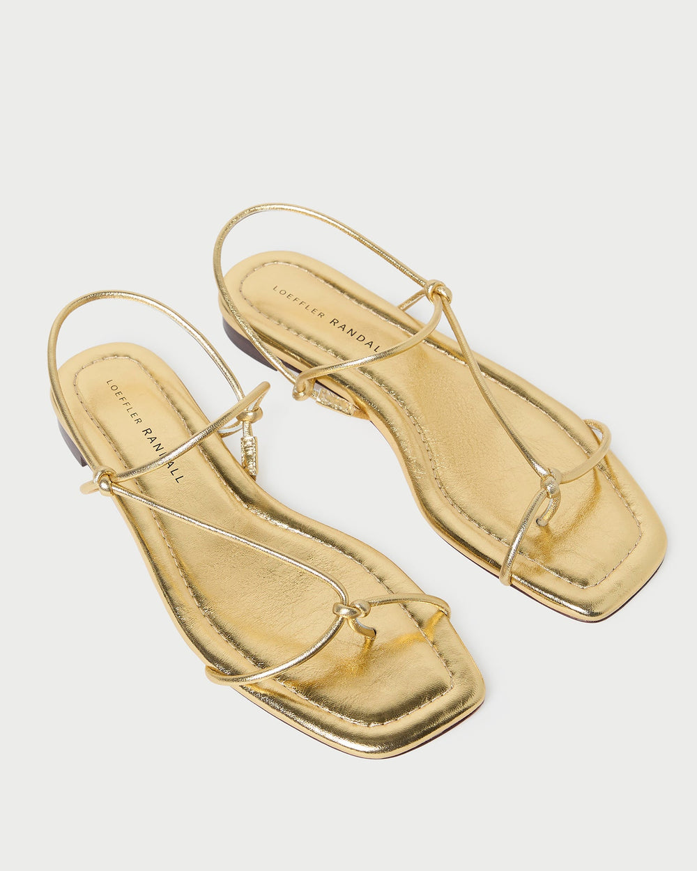 Loeffler Randall / Eleanor Gold Strappy Sandal